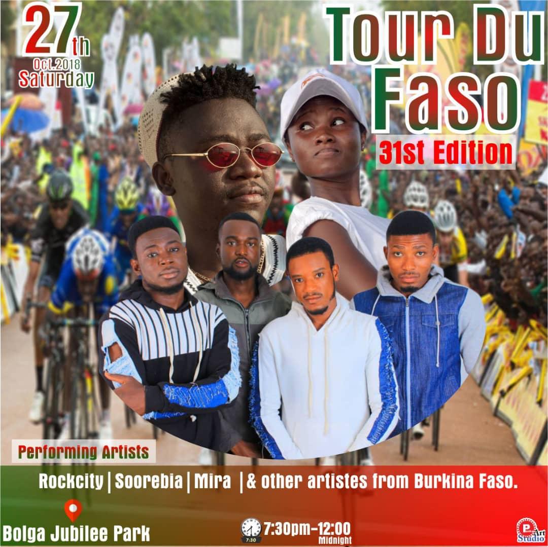 fbcburkina's tweet photo. Tour du Faso 2018
Incursion au Ghana:Un beau plateau musical d'artistes Ghanéens et Burkinabè attendu pour la nuit chaude à Bolgatenga ce samedi 27octobre à Jubilee Park!
Ne vous faites pas raconter! https://t.co/fZovTl5VRE