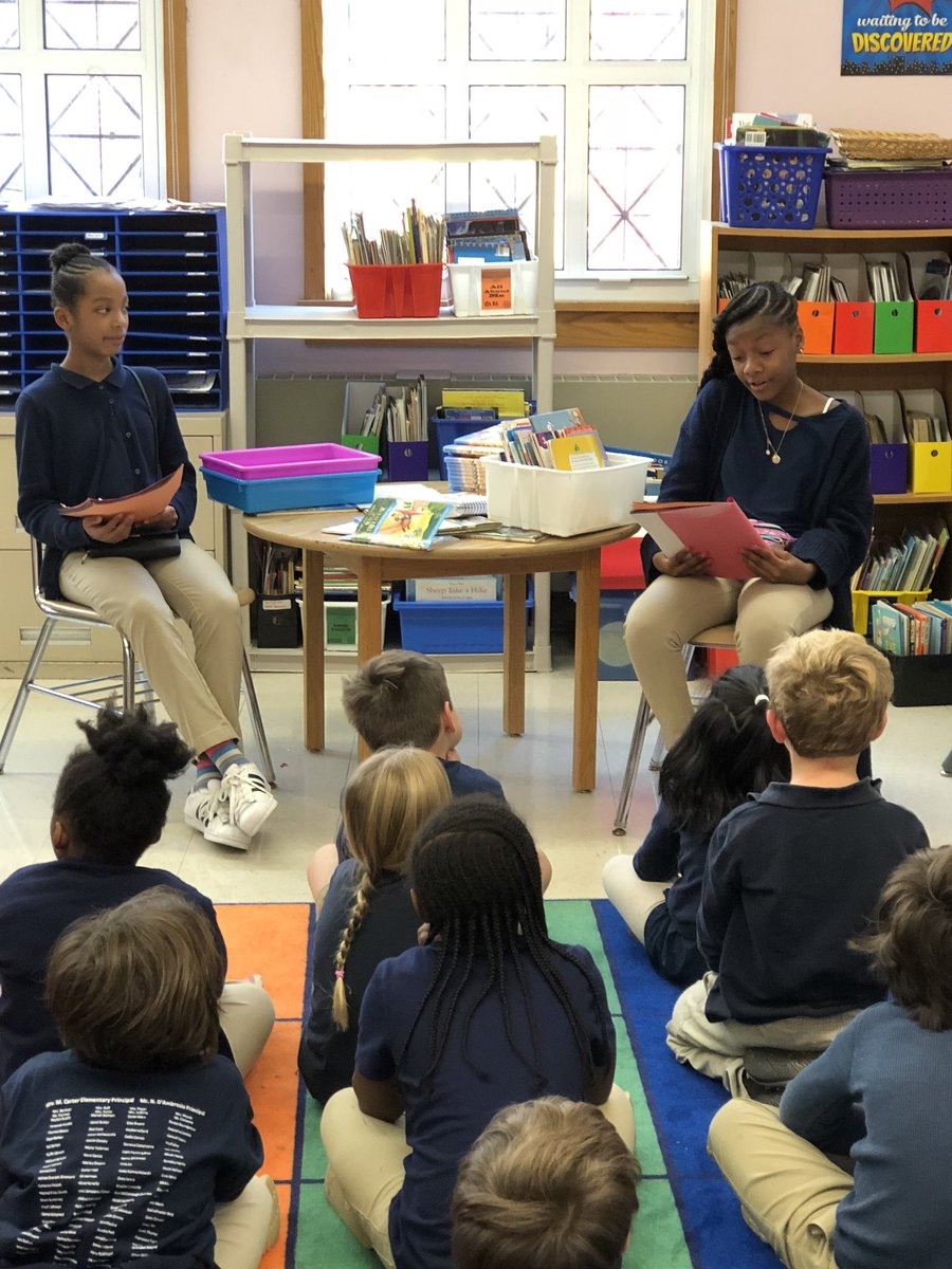 AllisunThompson's tweet photo. #teamRPEMS @justincholbrook @mswilkerson8 #whennotatnorthbay #servicelearninghours #soproudoftheladies I was able to sneak down to the first grade and watch some of our sixth grade ladies read their children’s books on environmental issues today to two classes. https://t.co/XzR4RQClug