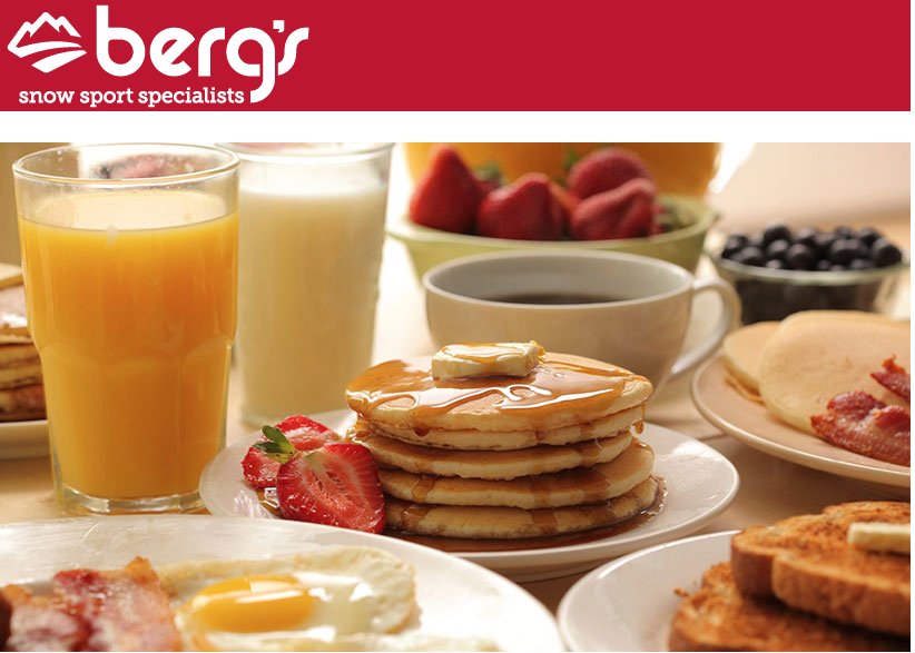 Join Berg's for the "Hookey Bus Breakfast" at the Original Pancake House (782 East Broadway, Eug) Fri, Oct 26th at 8am. This breakfast social is an opportunity to gather community &amp; sharing info on the Winter’s mid-week busing program to <a href="/mtbachelor/">Mt. Bachelor</a>. bit.ly/BergsEvents