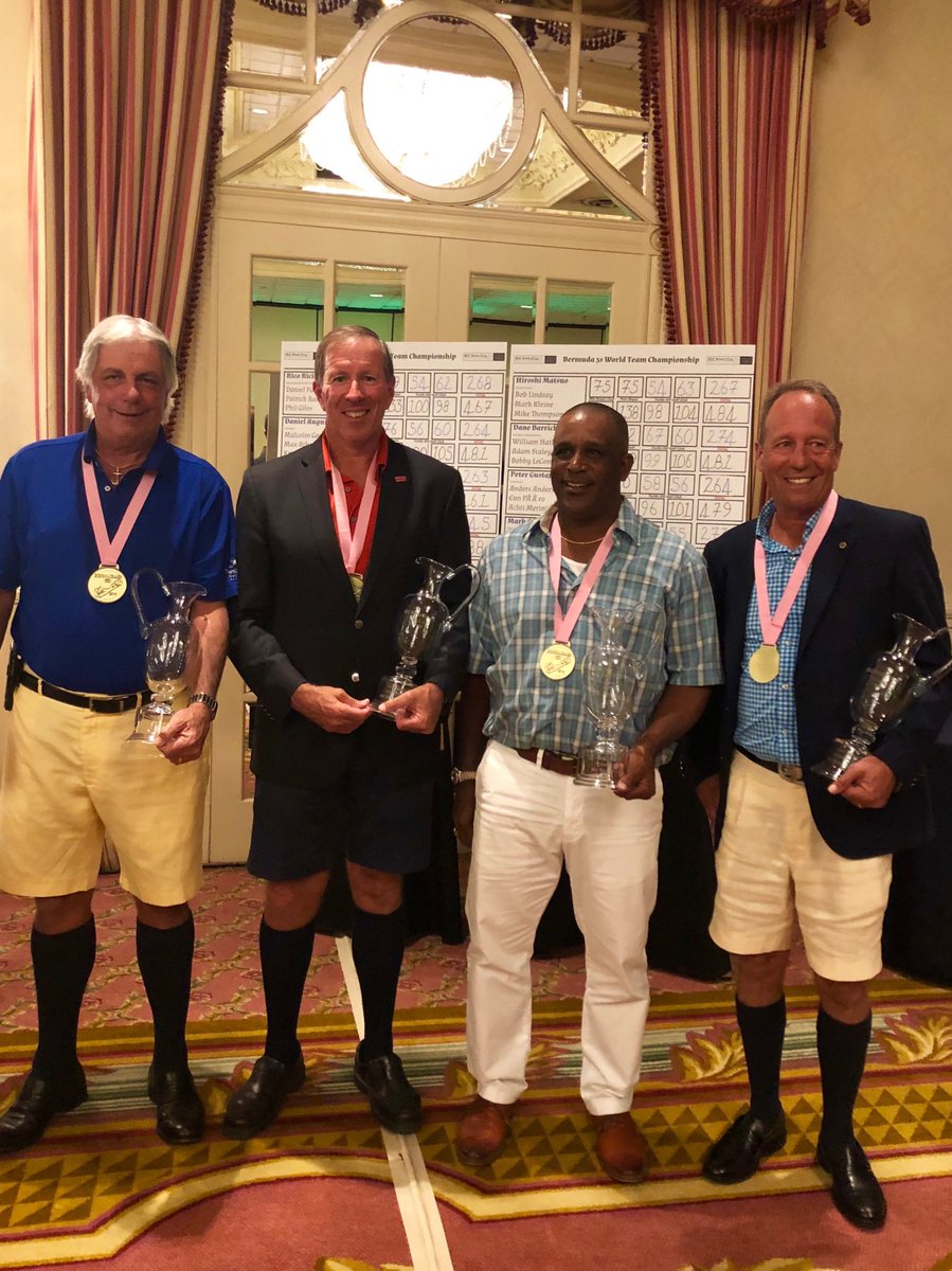 So cool to win the first ⁦<a href="/Bermuda3s/">Bermuda 3s</a>⁩ World Team Championship with Pro Dwayne Pearman, Chris Morris and Craig Christensen. Thanks to my teammates for having me and a great tournament!