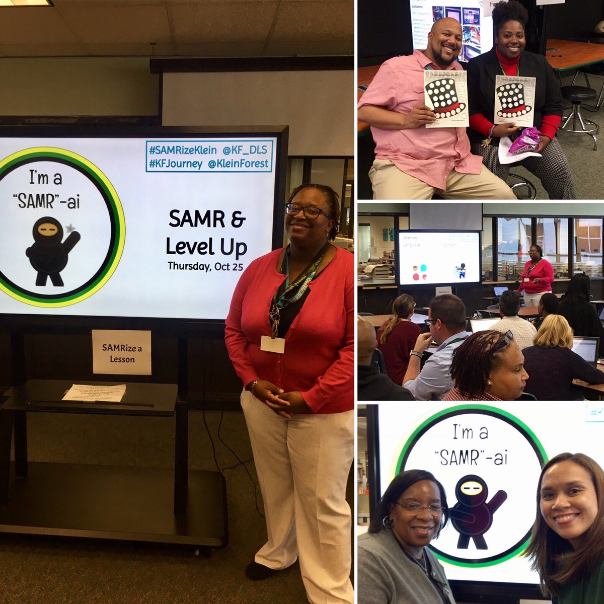 learnwithKV's tweet photo. I'm a SAMR-ai!! Thanks to @T_Broski and our Chem tech avengers @jarrodgcollins and @AvantAkhirah for showing us the way of SAMR and the awesome Level Up challenge. #SAMRizeKlein #technology #kfjourney @KleinForest @sharri77 https://t.co/JBCm7B50Sw