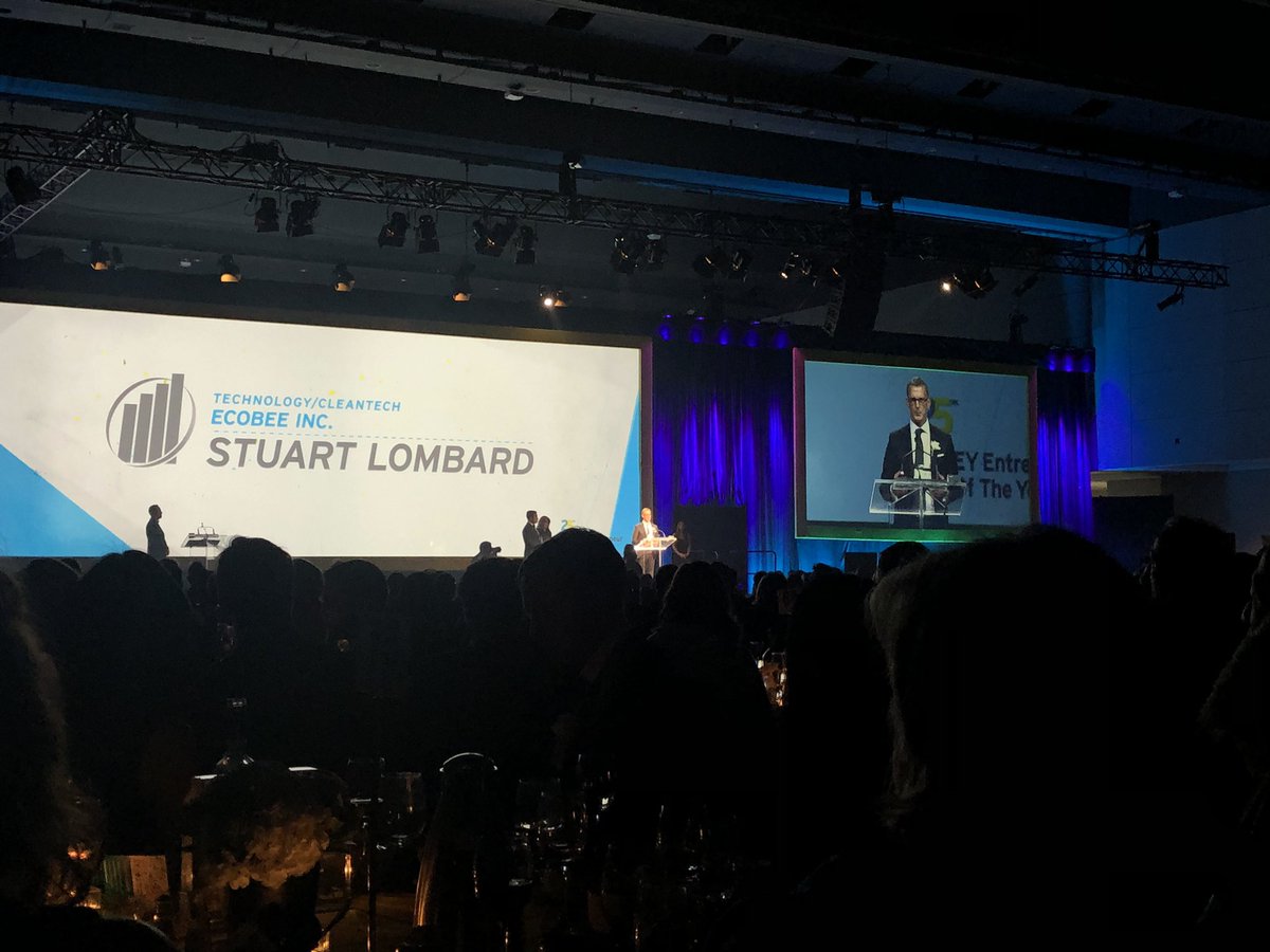 Aerialytic's tweet photo. Congratulations to @ecobee for taking home this year’s Cleantech Entrepreneur of the Year Award! @EYCanada #EYOntario https://t.co/RjlfsWHPhj