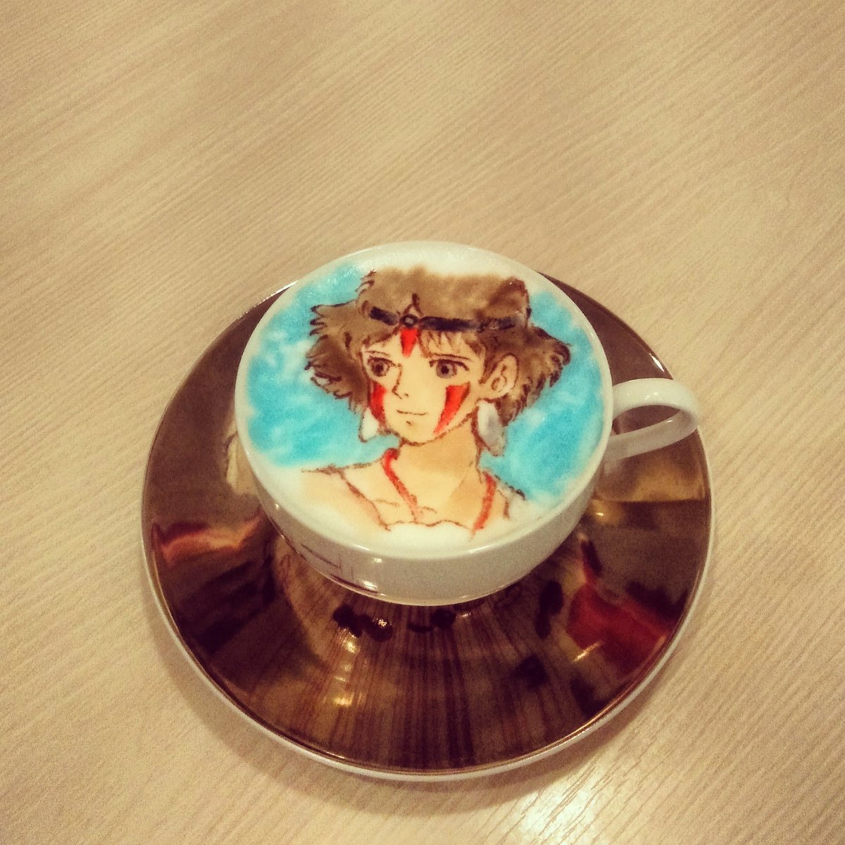 Icafe ちょうど2年前 右 に描いたサン 努力は報われていた 今夜の金ローは もののけ姫 です デザインカプチーノ もののけ姫 金ロー ジブリ ラテアート Icafe ちょうど2年前 右 に描いたサン 努力は報われていた 今夜の金ローは もののけ姫 です デザインカプチーノ もののけ姫 金ロー ジブリ ラテアート