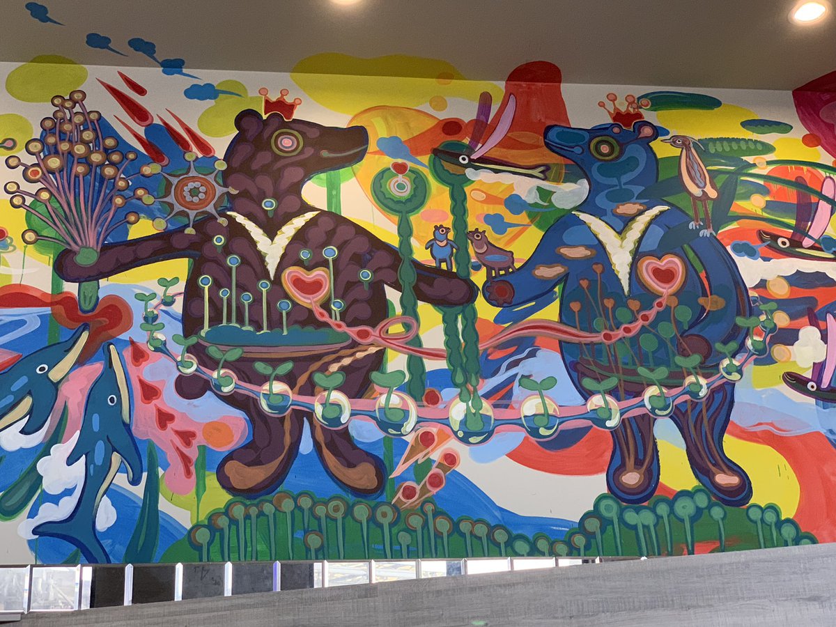 Spottacus's tweet image. Anthro art in lobby of #DesignFreedom Hotel in Taoyuan, Taiwan for Infurnity #Infurnity2018