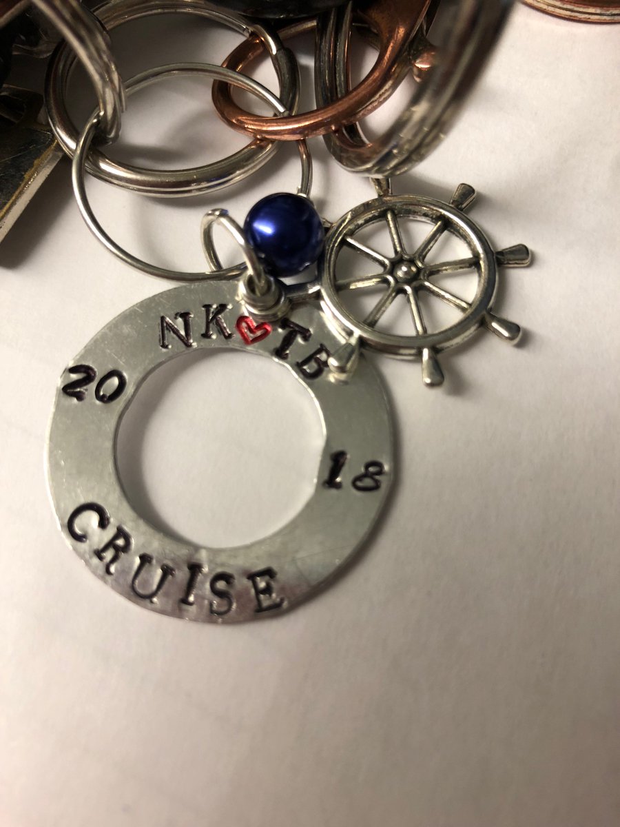 withlovebycrg's tweet photo. #stampedmetal  #keychains giveaways for the #NKOTBCruiseX where a success
#BHLove #SweetMemories #Thankfull https://t.co/GYhwKaULHy