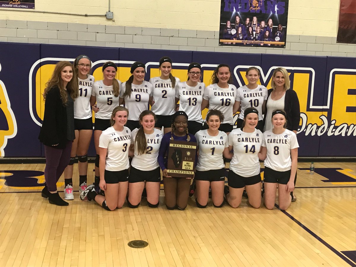mwilson_Banner's tweet photo. Carlyle volleyball wins first regional title since 2010 with 25-20, 22-25, 25-15 win over Carlinville https://t.co/pQt656OFvT