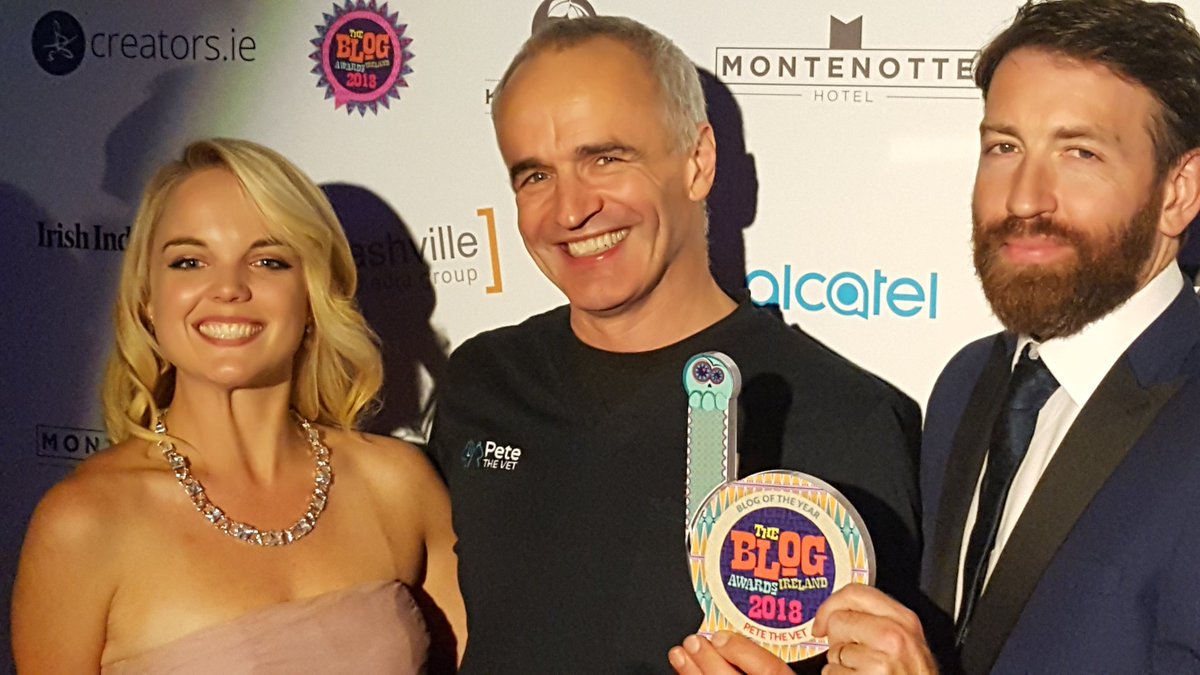 Winner  of  Best  Blog  of  the  Year  sponsored  by  <a href="/creators/">creators</a>.ie  goes  to <a href="/petethevet/">Pete Wedderburn</a>!! #Bloggies18