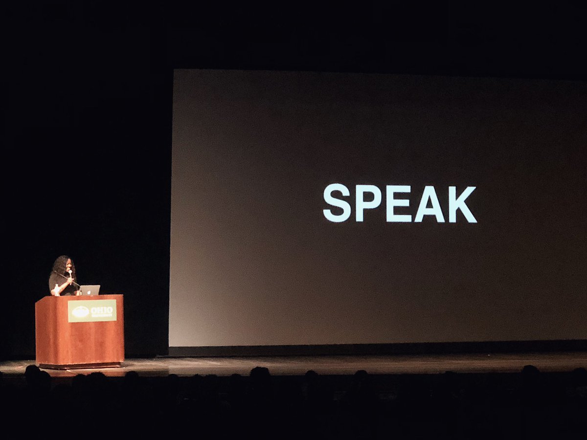 rxchrd's tweet image. Tonight I had the privilege of meeting activist/speaker and fellow Beyoncé fan, @bevtgooden. Thank you for reminding us all at OHIO to speak up and advocate for victims rights and creating such the empowering #WhyIStayed hashtag.