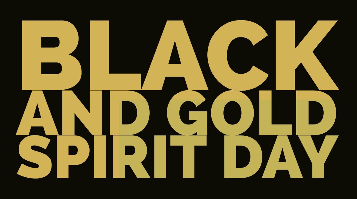 Vipers, tomorrow is a black and gold spirit day in honor of our last home game of the season! GO ALL OUT! 🗣🖤💛