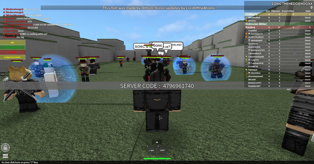F E A R On Twitter Throwbackthursday Raid On Roblox Military