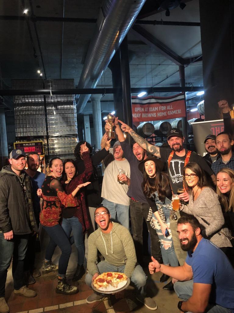 Check out the #RollForOH champs basking in all the glory! Congrats <a href="/MastheadBrewing/">Masthead Brewing Co.</a>!