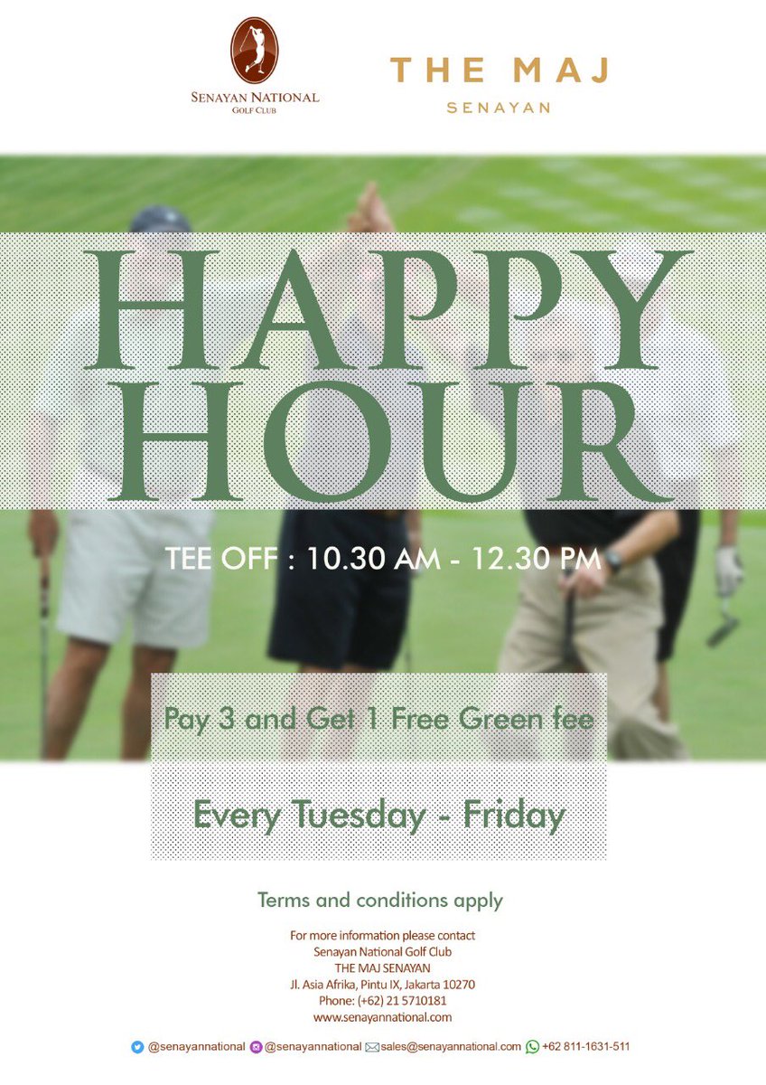 Friday and friends are the perfect reason to enjoy our HAPPY HOUR promo at #SenayanNational #TheMAJSenayan. Call our reservation to book your slot
