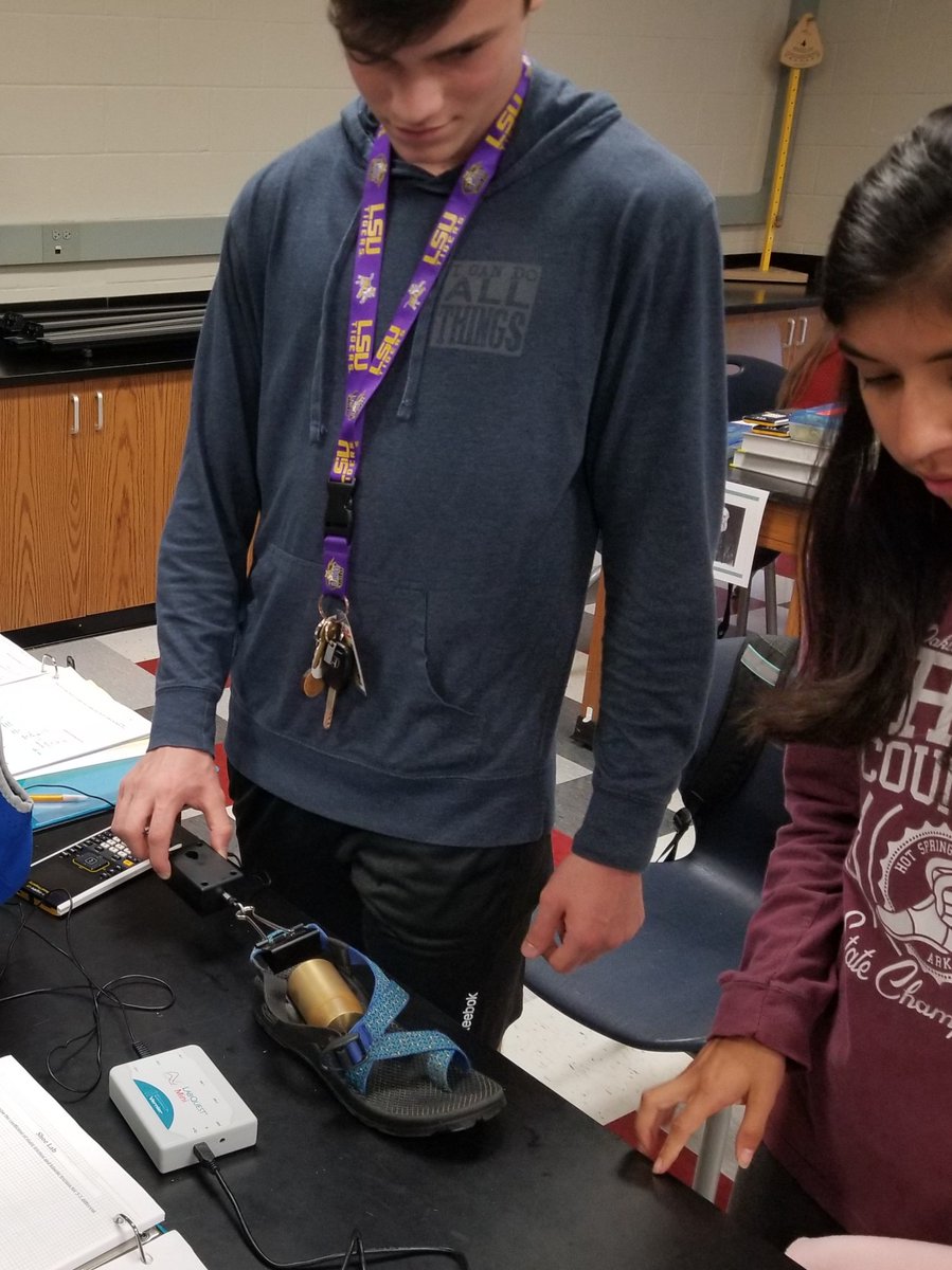 treddtaylor's tweet photo. AP1: Finding the mu of your shoe! 

AKA, find the coefficient of friction between your shoe and the table. My first time to do this lab.
 #iteachphysics #modphys #FirstTimeLab https://t.co/A3BtxvZIav