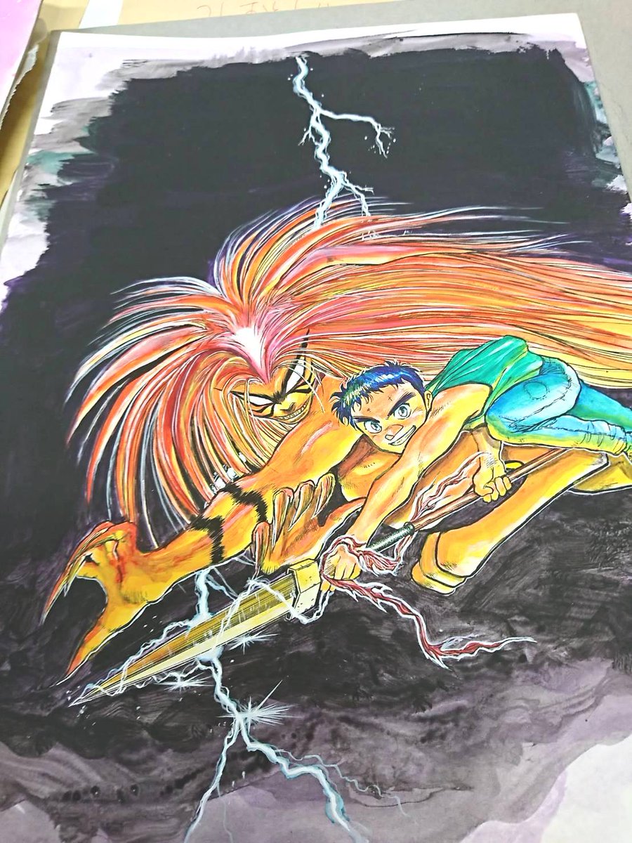 藤田和日郎原画展 در توییتر うしおととら単行本1巻のカバーイラストです カラーならではの濃淡や色彩がカッコいいです 藤田和日郎原画展 در توییتر うしおととら単行本1巻のカバーイラストです カラーならではの濃淡や色彩がカッコいいです