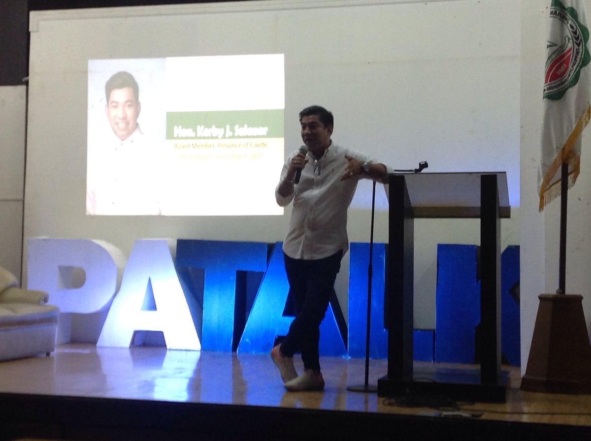 ARPOofficial's tweet image. Happening atm.
@1st speaker Hon. ⁦@SalazarKerby⁩ inspiring his fellow Lasallians.
#PATalk