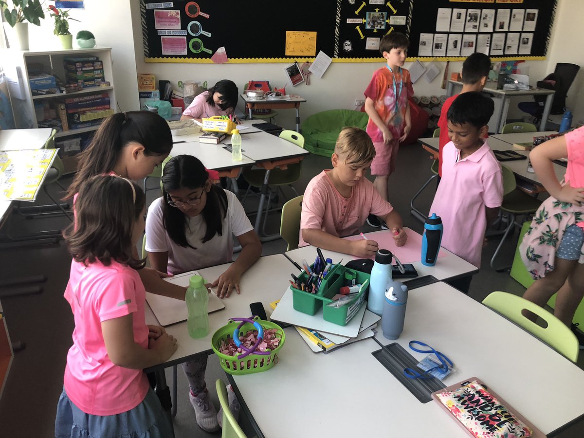 paulwork14's tweet photo. G5 students taking action and getting ready for their Think Pink bake sale today a break and lunch. Great organisation and collaboration! #GEMSinspire @gems_singapore @saabrinatan https://t.co/S7YKPzZgbM