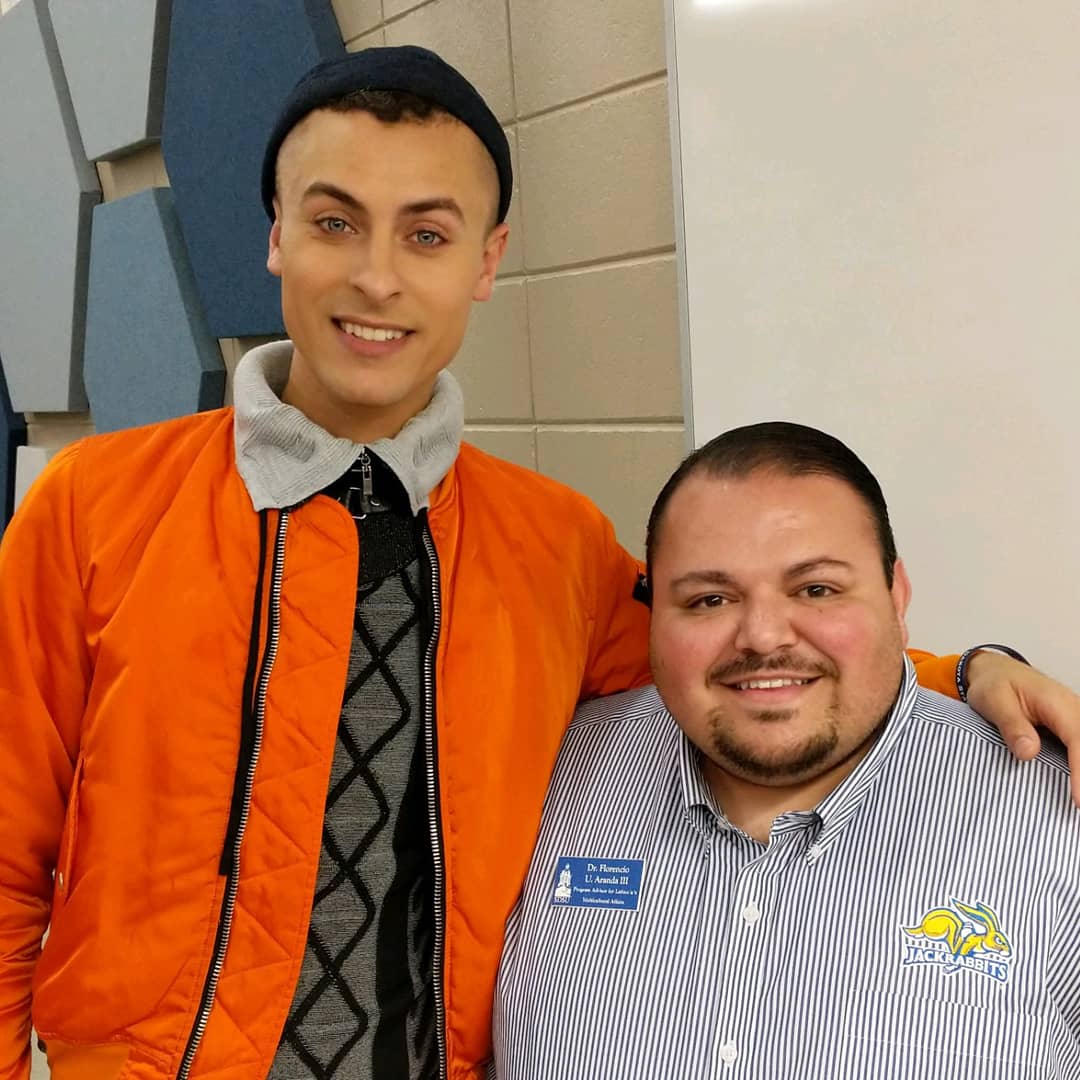 FUAIII's tweet photo. Cory Wade @coryw4de thank you for speaking to our students at South Dakota State! You delivered such a powerful message & I am forever grateful! Continue shinning! #GoJacks #SouthDakotaState #CoryWade #AmericasNextTopModel #SDSUMulticulturalAffairs #DrFlorencioUArandaIII https://t.co/IfkfQsTb0S