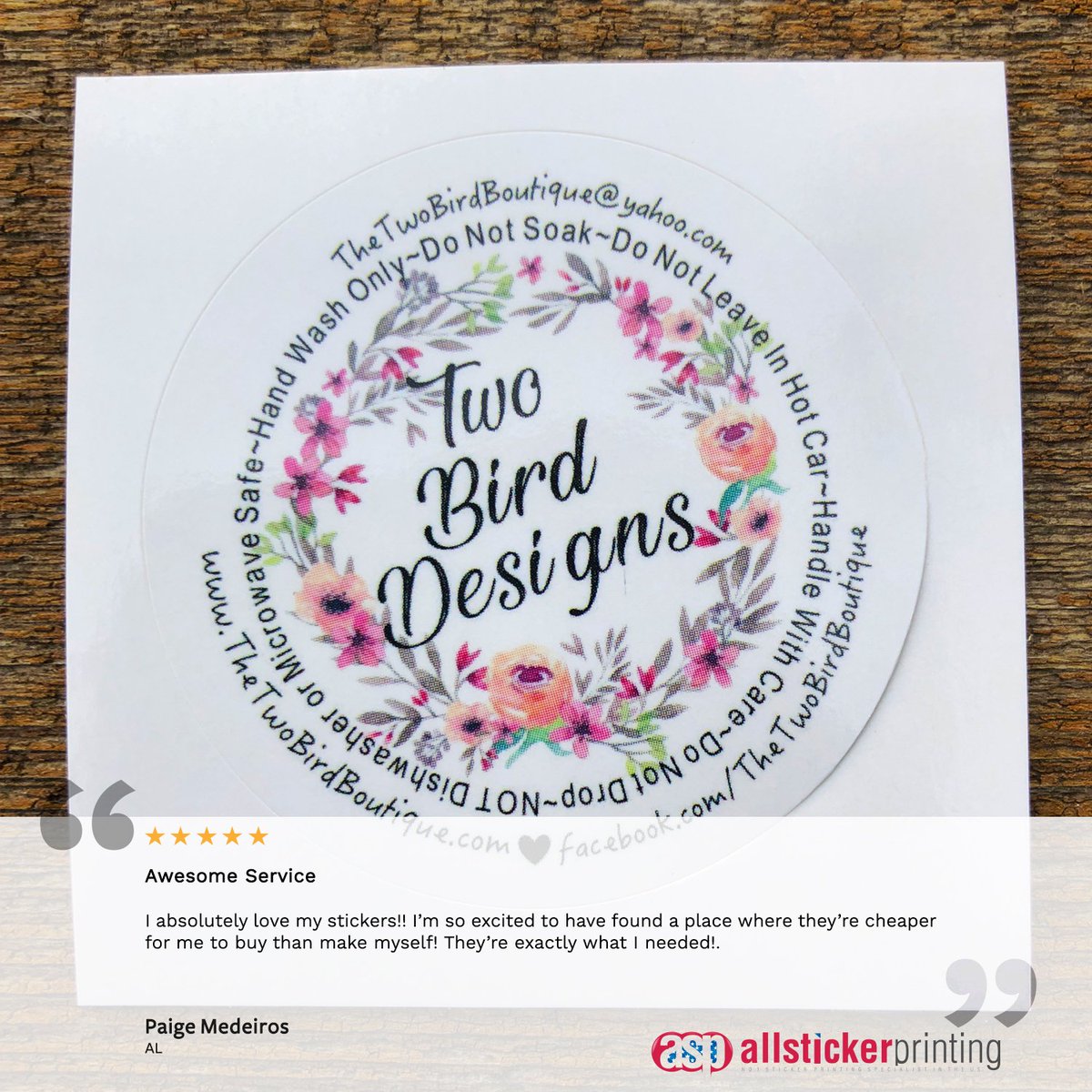 AllStickerPrint's tweet photo. AWESOME SERVICE!

#TGIS #FridayFun #FunFriday #AllStickerPrinting #StickerUSA #Sticker #Stickers #StickerArt #Labels #DIY #StickerMarketing #StickerPromotionals #Art #Design #Printing #StickerFun  #CustomPrinting #USA #FantasticFriday  #TheBirdDesigns #StickerLove https://t.co/DyPbrOz19G