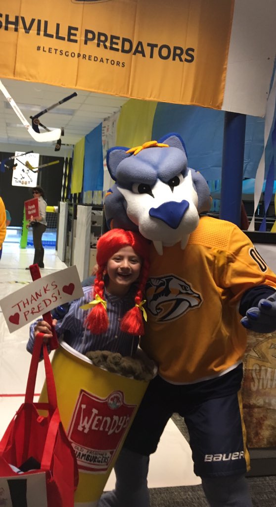 MichelleLomicka's tweet photo. @PredsNHL Well Wendy and Gnash got together today to plot this win! https://t.co/9ixq1QrJra