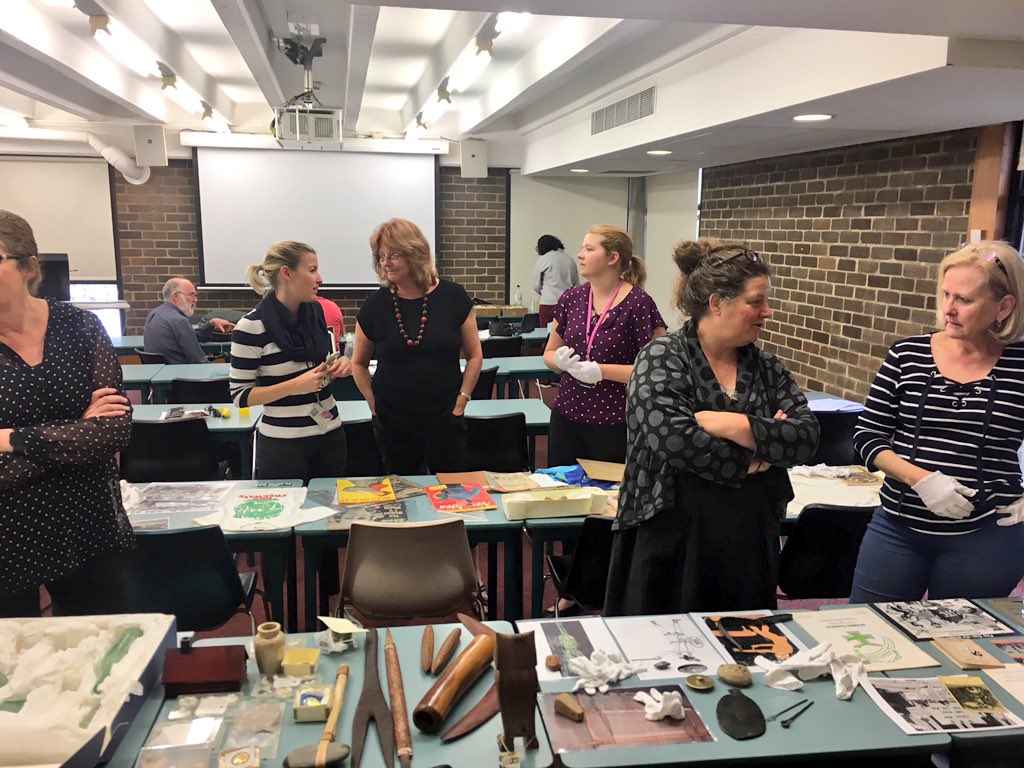 JacintaCarruth1's tweet image. A fabulous morning spent brainstorming ways in which museum collections can be used in teaching @Macquarie_Uni with staff from the Faculty of Learning and Teaching, Education, Sociology and Archaeology as part of the Museum Mapping Project #objectbasedlearning #museums #OBLCoP