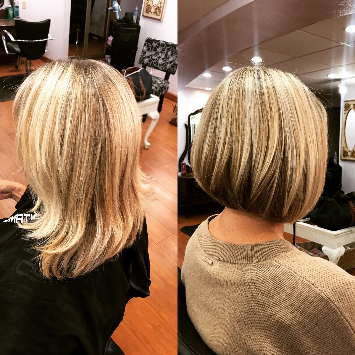tcrave22's tweet image. Cheers to fall 2018...my client Jamie sure knows how to sport the timeless razor bob haircut with added balayage dimension 🍂🍂🍂#razorbob #bobhaircut #blowout #balayage