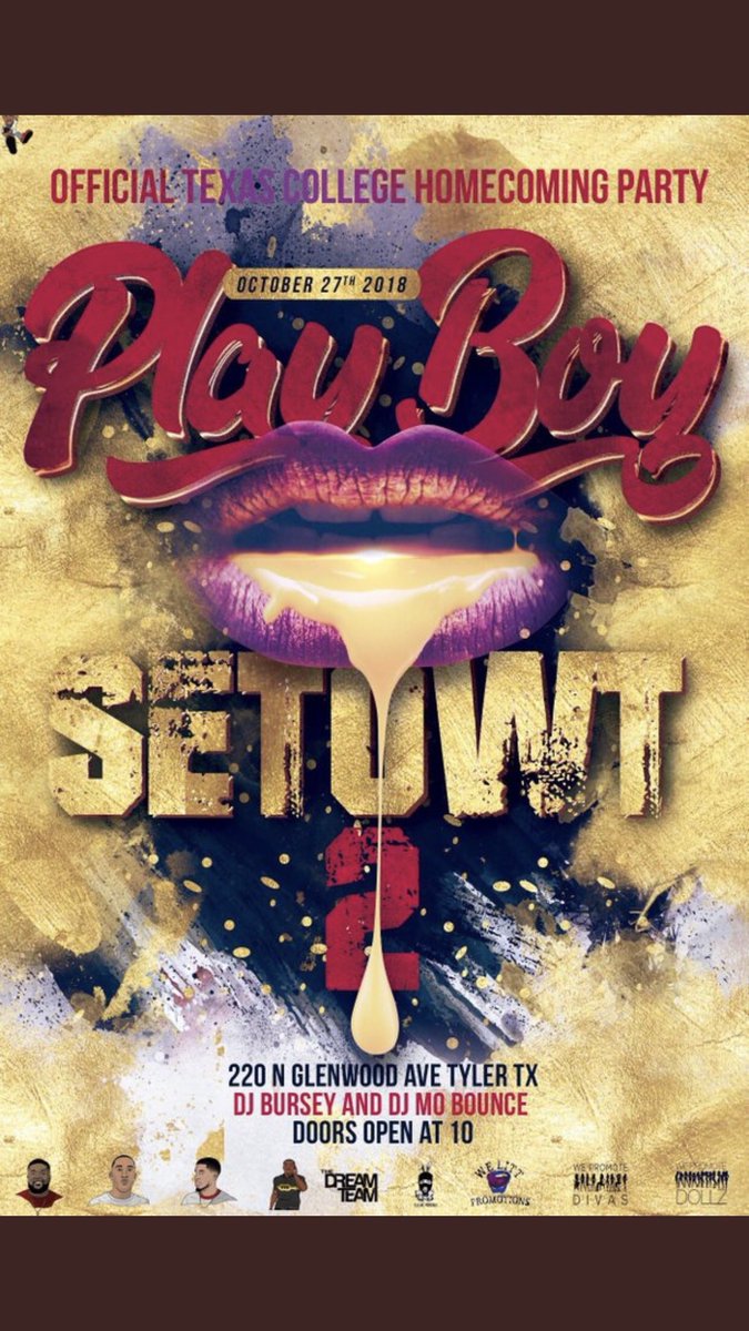 KrisRokkk's tweet image. #TCHomecoming2k18

#ItsNotAGame Tomorrow ‼️10/26

#PlayBoySetOWT2 Saturday 10/27

#TheDreamTeam 🎒