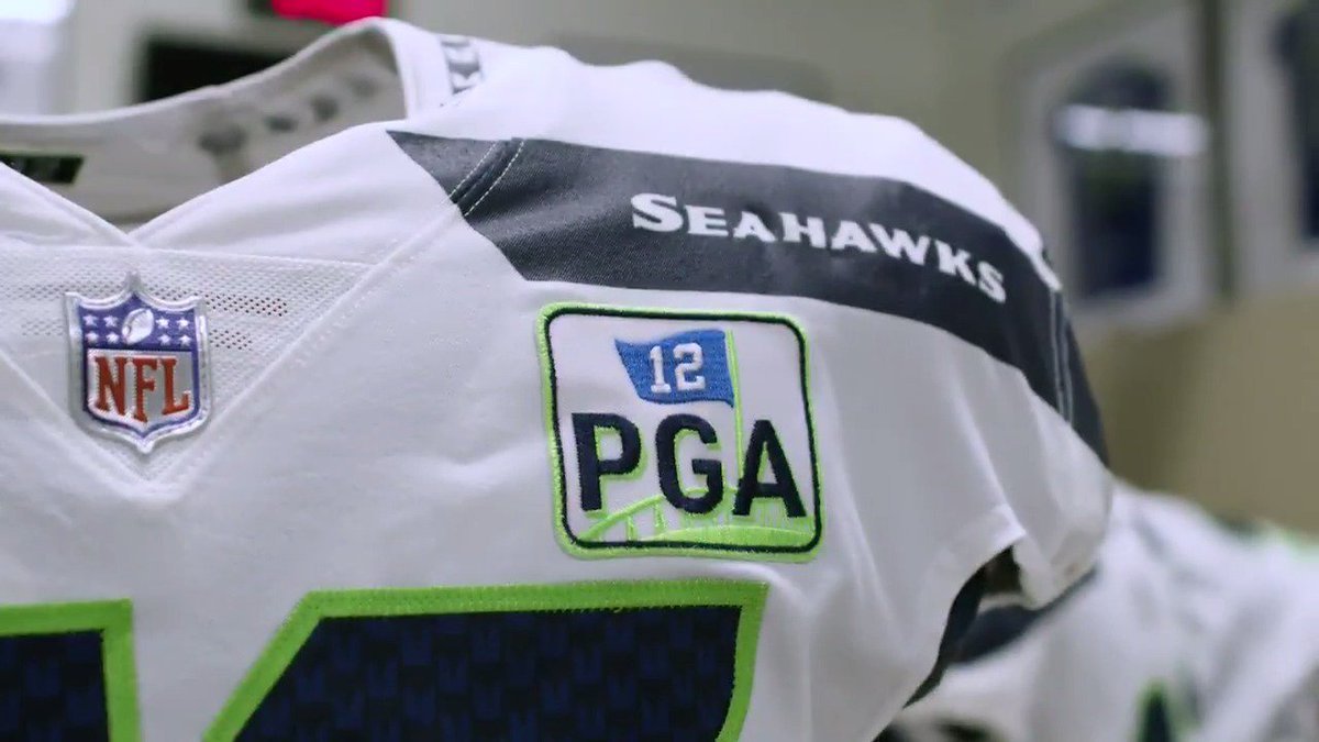 pga 12 on seahawks jersey