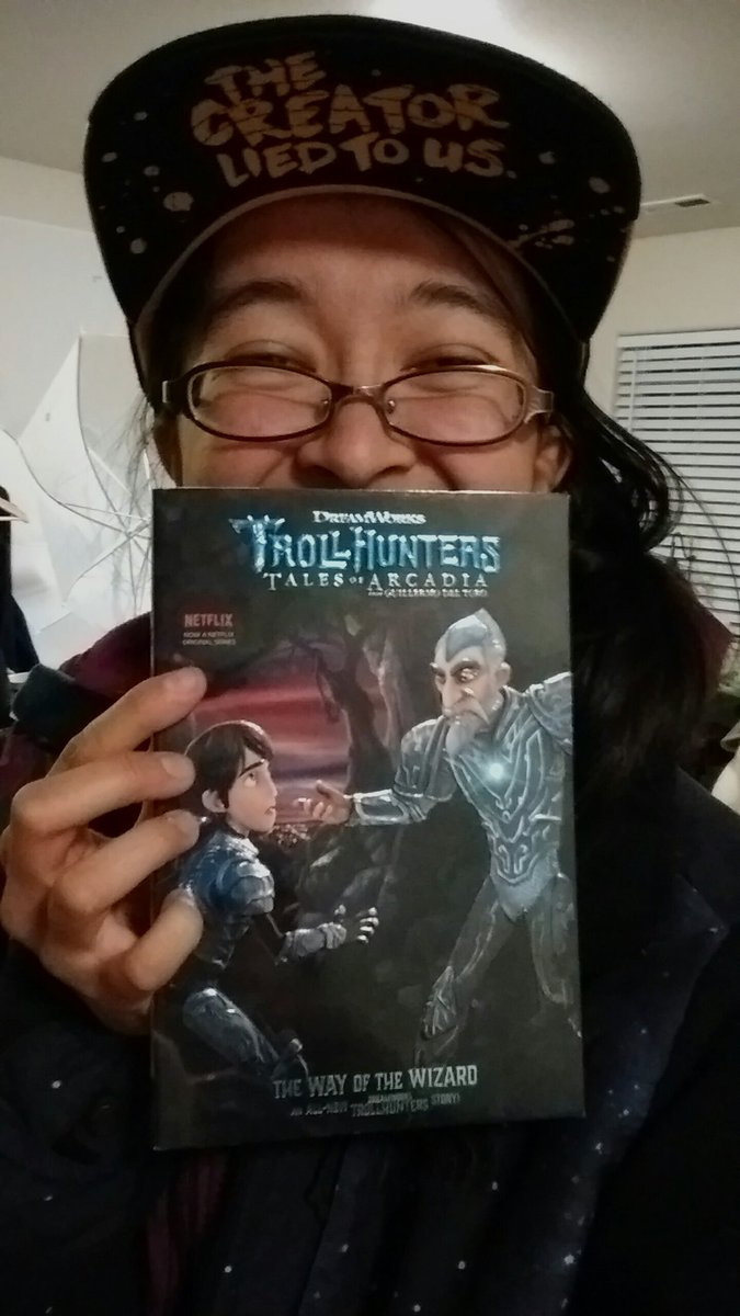 TheCartoonKitty's tweet photo. 2 in 1 SCORE!! I just came home to find both of these treasures awaiting me! WHOO HOO!!

(Yes, I do wear my Bendy hat to work. My boss is awesome :3)

Now I can flail a foam ax around while reading a fun book, &amp; NO ONE CAN STOP ME AHAHAHA!

#BATIM #Trollhunters #WayOfTheWizard https://t.co/m2e7UZczyL
