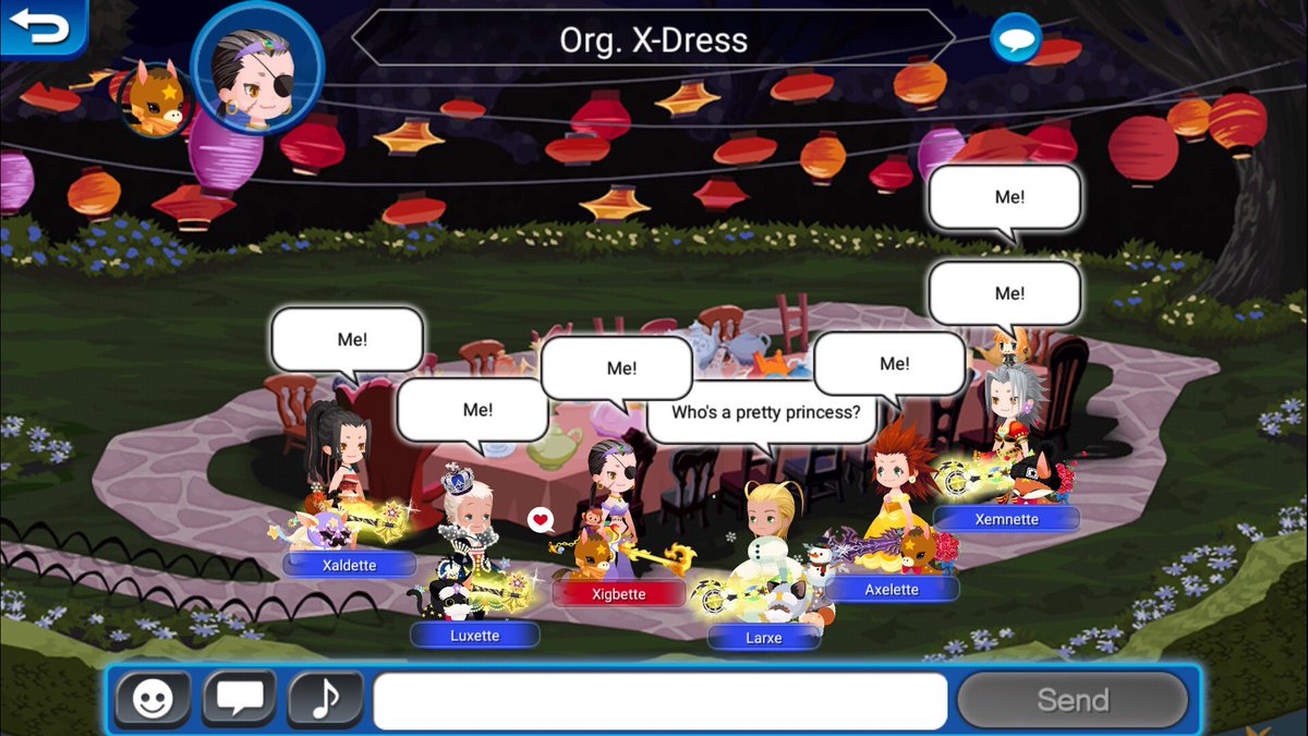curagea's tweet image. ⁦@kh_ux_na⁩ #SpookyContest
Party: [EX+]ra Salty, Union: Unicornis
The Organization decided to dress up as the Princesses of Heart...