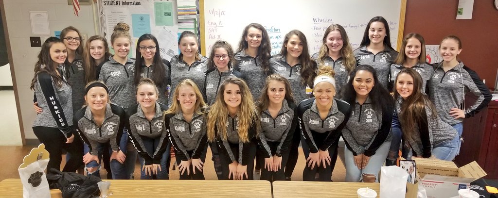 NM_HuskyCheer's tweet photo. The dawgs are ready for Regionals! New team, same dream. Look out, Wheeling - here we come! #nmcheer #regionals #huskyfamily #compseason #k9inourdna #ontheroadtovictory #getreadyforablackout #wecansmellthefear #arewemakingourselvesclear https://t.co/hw7xktgFYC