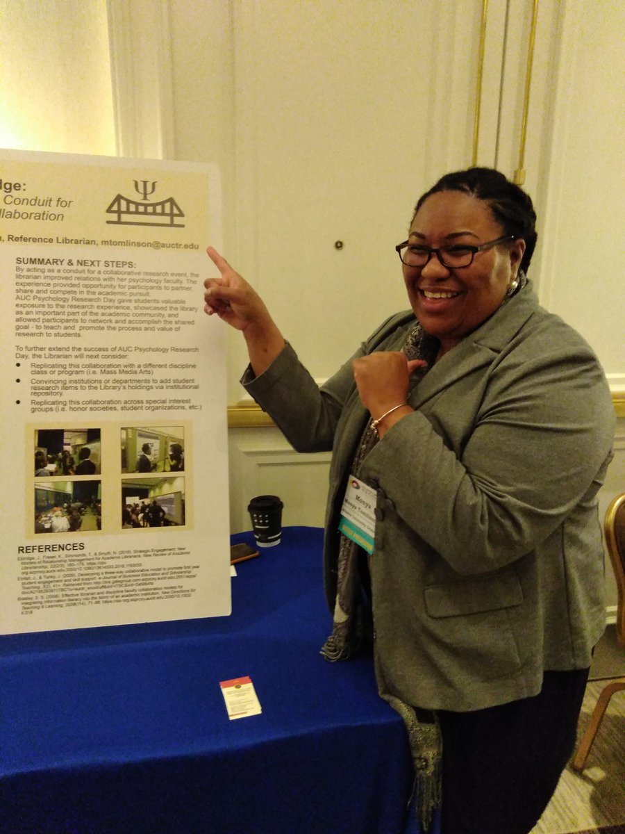 CarterTalford's tweet photo. Crashed #SCLA18 #SELA18 to support @BelleLibrarian and her poster presentation. https://t.co/cFBs6ZoCdj