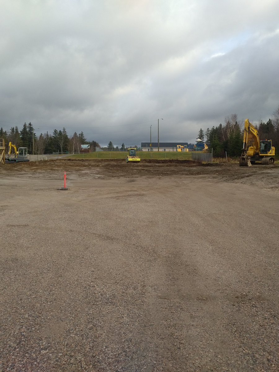 Massey_Drive's tweet photo. Construction is well under way of the new basketball court/multi purpose recreation facility in @Massey_Drive thanks to Gas Tax funding  @MAE_GovNL https://t.co/plI4Xgmz6N