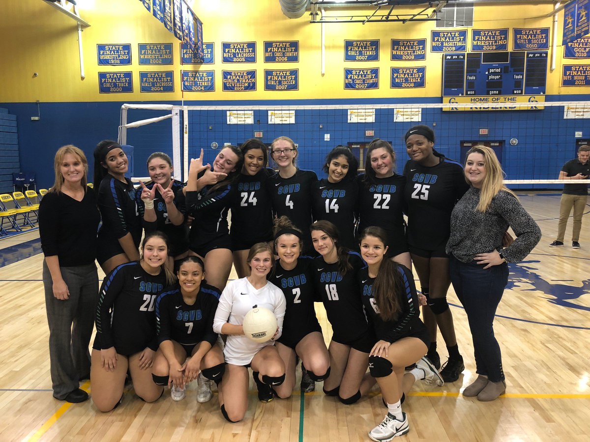 StGeorgesVB's tweet photo. #24 ranked St Georges defeats #9 ranked Caesar Rodney 3-1 to advance in DIAA State tournament. Great team effort last night. Good luck in your next round against Conrad. #underdog https://t.co/eXCvlkoGbh