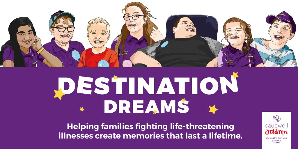caudwellkids's tweet image. Destination Dreams is so special! 😊 Since 2007 every year we’ve given 25 children, with life-threatening conditions, the opportunity to experience a once in a lifetime holiday to Disney World, Florida. This year is no exception and we need your help! 💜 bit.ly/2JGvaY3
