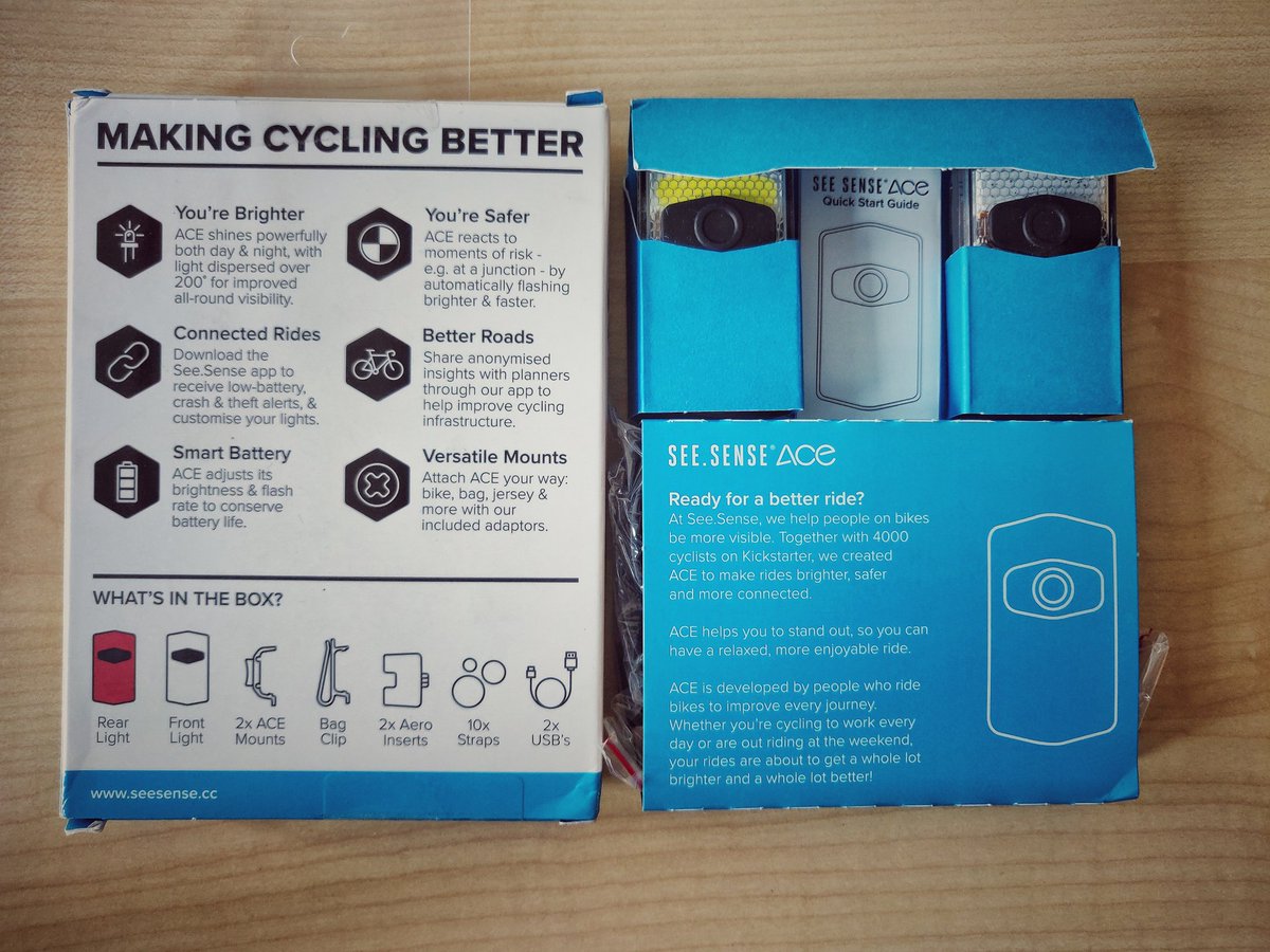 IamRohitpathak's tweet photo. Happiness is something when you lay your hands on the most awaited Gizmo, the smart bike lights from @seesense_cc thank you guys for a speedy delivery.
#seesense #seesenseace #makingcyclingbetter #brighterrides https://t.co/n4zqowGkdZ