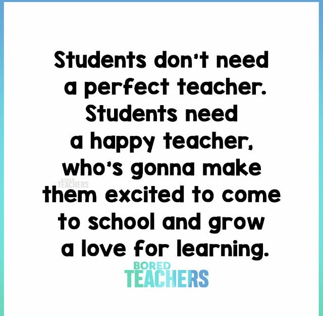rochellemcd76's tweet photo. When you love what you are doing and are passionate about it... that’s when students get excited about it too! Love them, teach them, make them think they are not learning because you are so happy to share it with them! https://t.co/M3EmUWQsxU