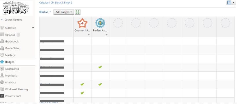 SnyderMath's tweet photo. Finalizing Q1 grades...and giving out some Digital Badges! #fridayprep #acknowledgingstudentsuccess https://t.co/ryMy1cqCM8