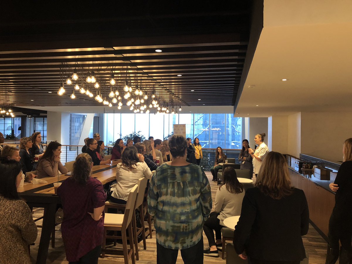 ComcastWomen's tweet photo. Today’s #FirstFridayCoffee is with our new head chef of The Market in the Comcast Technology Center on the 28th floor. There’s still time to join us for networking! https://t.co/vL6Fr6qj8D
