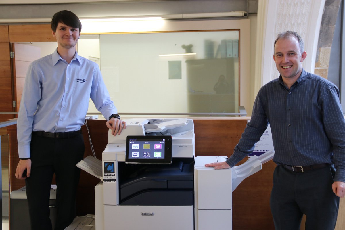 CornerstoneScot's tweet photo. Big thanks to @ConceptGroupLtd for marking the start of our strategic partnership by delivering the first of 150 new print devices across our organisation to our Glasgow office #FridayFeeling https://t.co/RUJIizfOwr