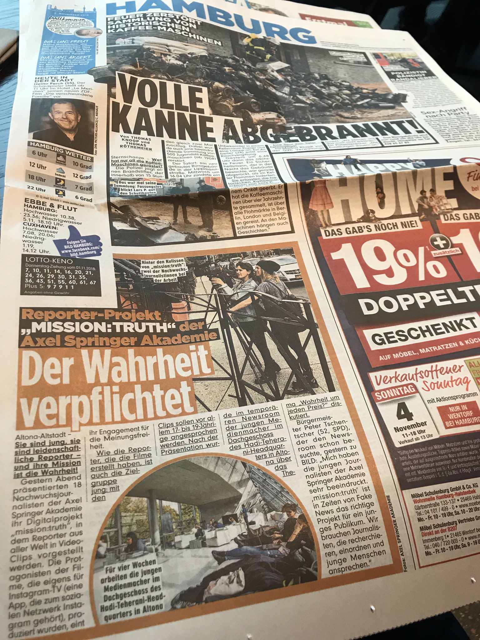Springer Akademie So Berichtet Bild Hamburg Bild Uber Die Gestrige Prasentation Unseres Neuen Projekts Missiontruthnow Im Hamburger Newsroom Wo Vor Zwei Monaten Alles Begann Missiontruth Tschenpe Mo Stranghoener Axelspringer