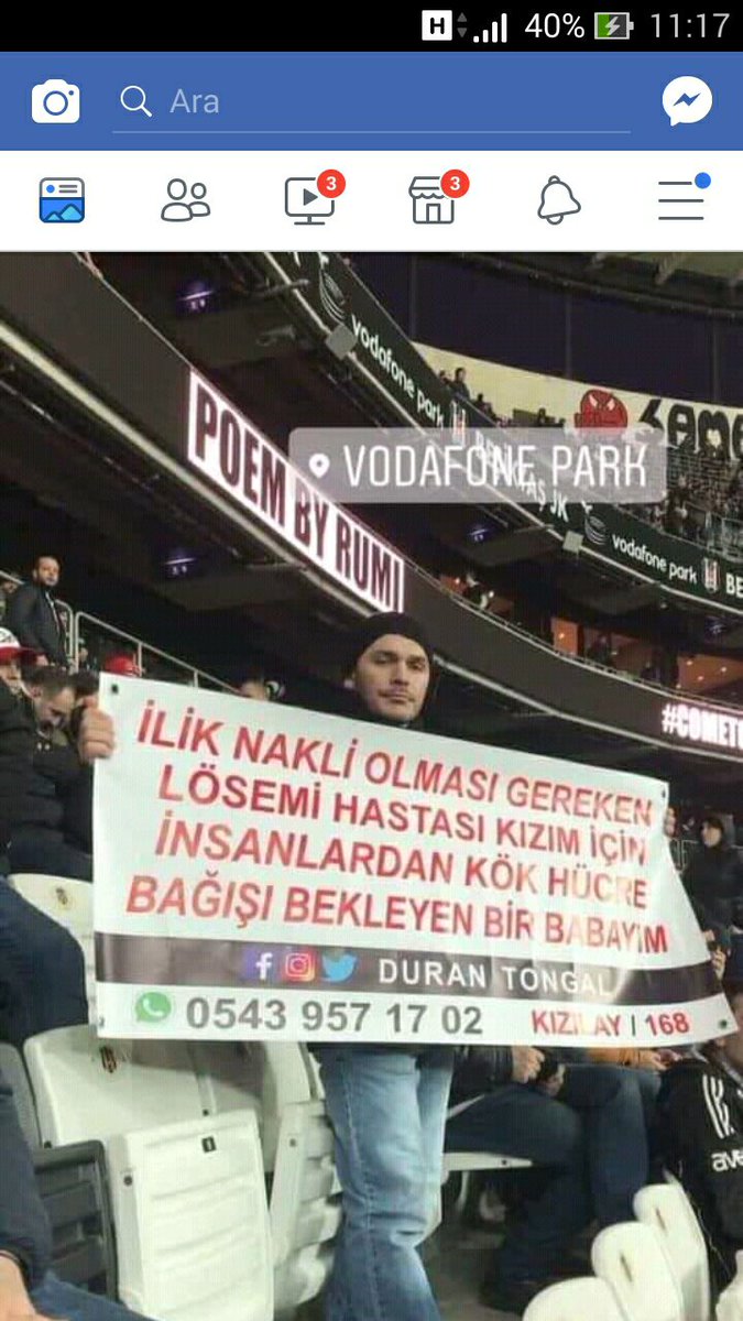 Dostlar , herkesin başına gelebilecek bir durum.

Donör olabilecek arkadaşlar bu konuda duyarlılık gösterirse sevinirim.

Olamayacak olanlar ise , en azından rt yaparak başkalarının görmesini sağlasın lütfen.

Not : Eşimin tanıdığıdır kendisi.
