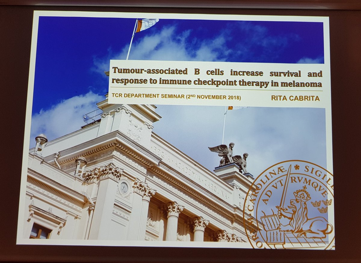 ritacabrita8's tweet photo. I was happy to present my latest work at the Translational Cancer Research Department Friday Seminar. It's always good to see interest from others about what you do everyday! 😊👩‍🔬 #melanoma #melanomaresearch #immunotherapy #Bcells #LundUniversity #MelgenNetwork https://t.co/bphVJ7knxk