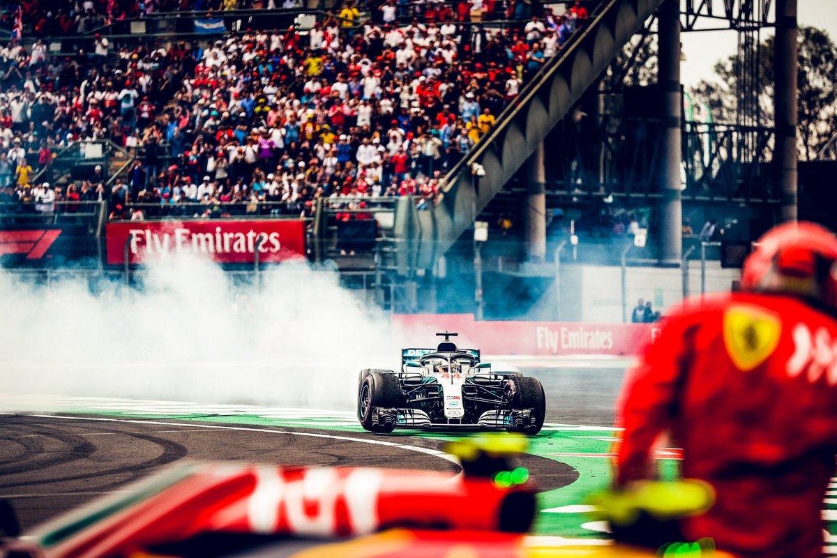 MercedesAMGF1's tweet photo. Sliding into Friday like... 💨

#HiFive #F1 #MexicoGP #F1ESTA https://t.co/blILDq0QdT