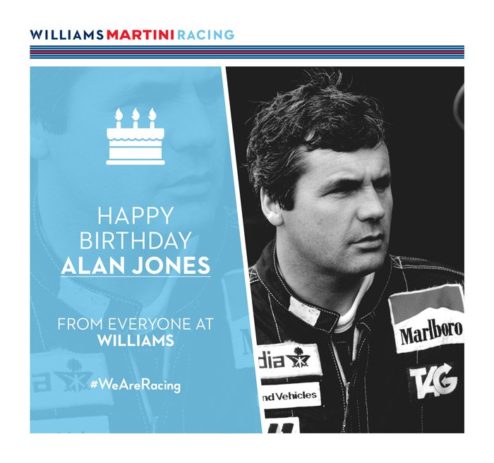 Happy 72nd Birthday to the great Alan Jones, our first world champion! 