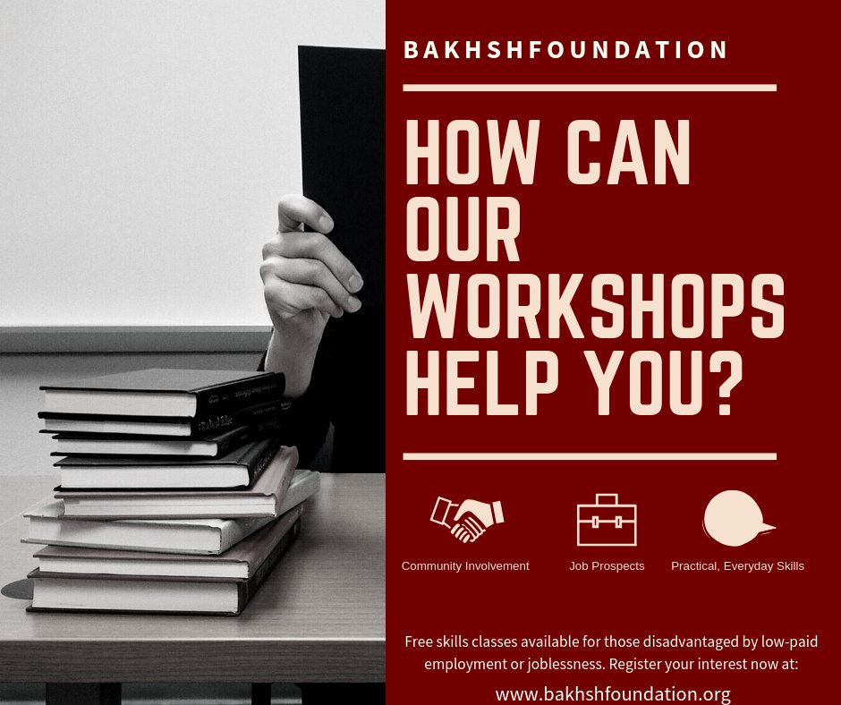 bakfoundation's tweet photo. How can our #skills workshops help you? Register on our website or contact us to get involved.

#skills #classes #RefugeesWelcome #refugee #education #EducationForAll https://t.co/MjmdH5TAFn