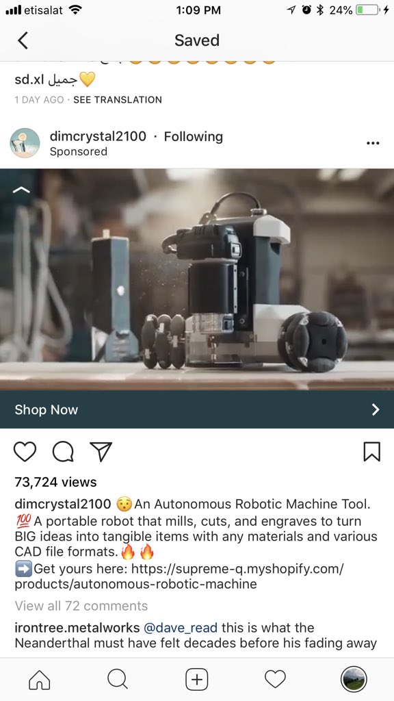 autonomous robotic machine tool