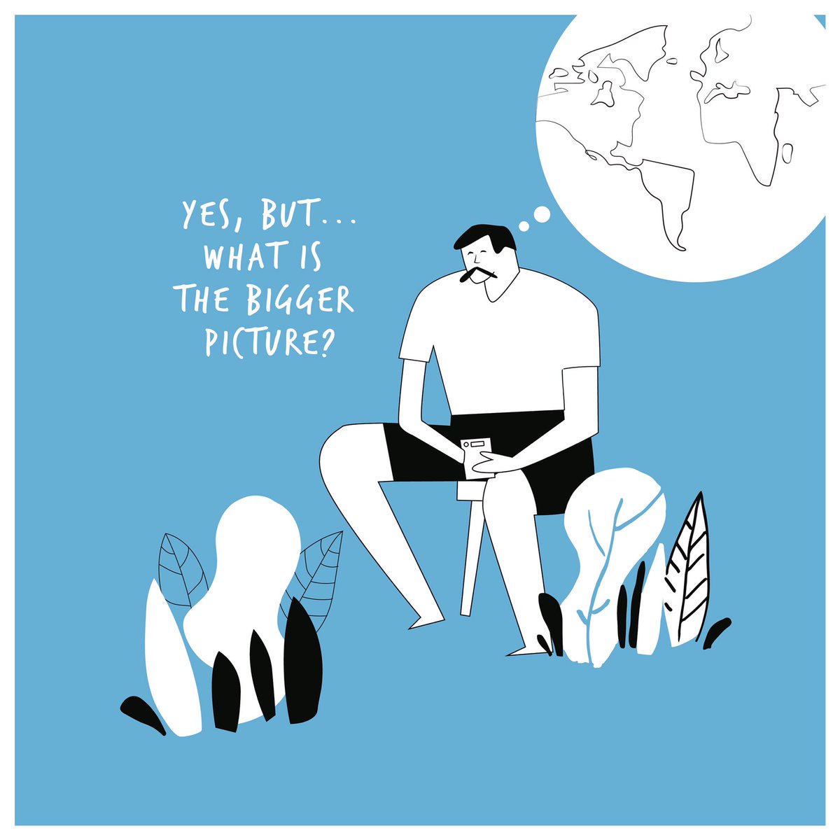 Smartupvisuals's tweet photo. Think big! 
#Illustration #MotivationalIllustration #VisualThinking #VisualLearning #EventScribing #DigitalScribes #Blue https://t.co/XdjnvpyEEY