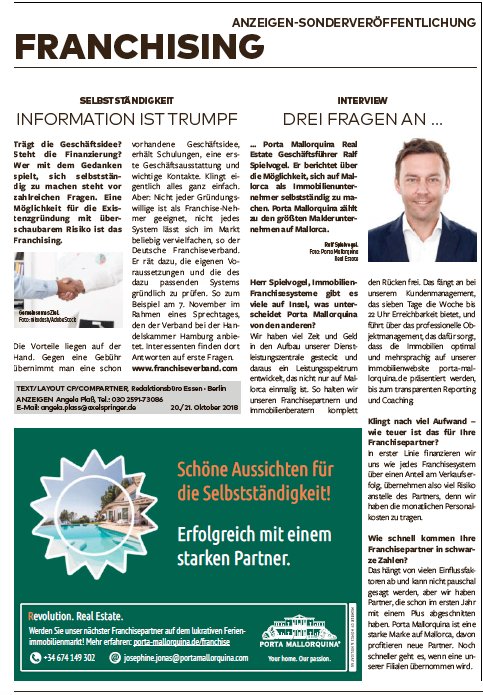 Selbstständig als Immobilienmakler auf Mallorca? Ralf Spielvogel dazu im Interview mit der WELT <a href="/welt/">WELT</a> 
#portamallorquina #portamondial #mallorca #realestate