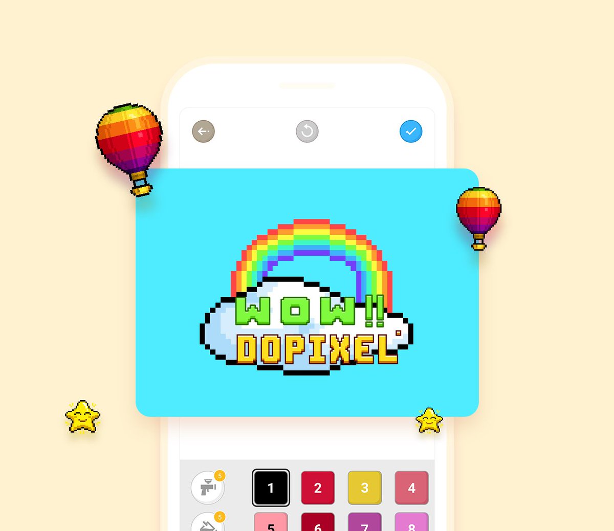 dopixelart's tweet photo. It’s such a colorful world. So much more than black and white! Don’t be afraid to let it shine! 
Create your own colorful world in DoPixel!
App store: https://t.co/IKyYLNss1Q
Play store: https://t.co/51ey4vxLzU
#dopixel #colorbynumber #pixelart #picoftheday 
#rainbow #hotballon https://t.co/sPs1qFxsj0