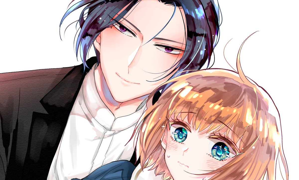 とりあえず主役の二人を塗ったので次は裏表紙のキャラを塗ります 